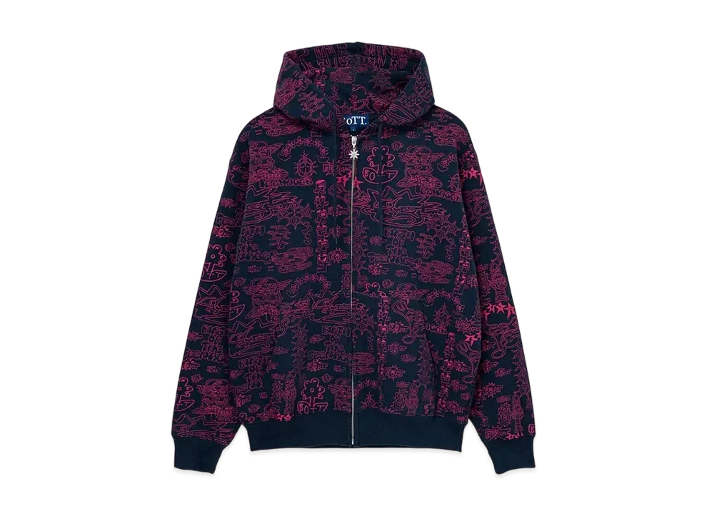 BoTT x SLINKY Zip Hoodie "Navy"