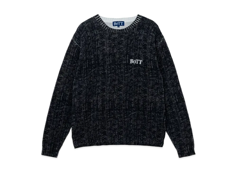 BoTT Bamboo Camo Printed Sweater "Black"