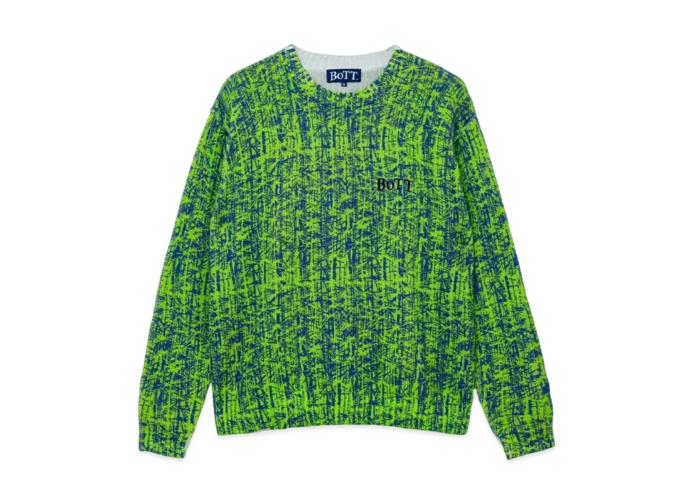 BoTT Bamboo Camo Printed Sweater "Lime"