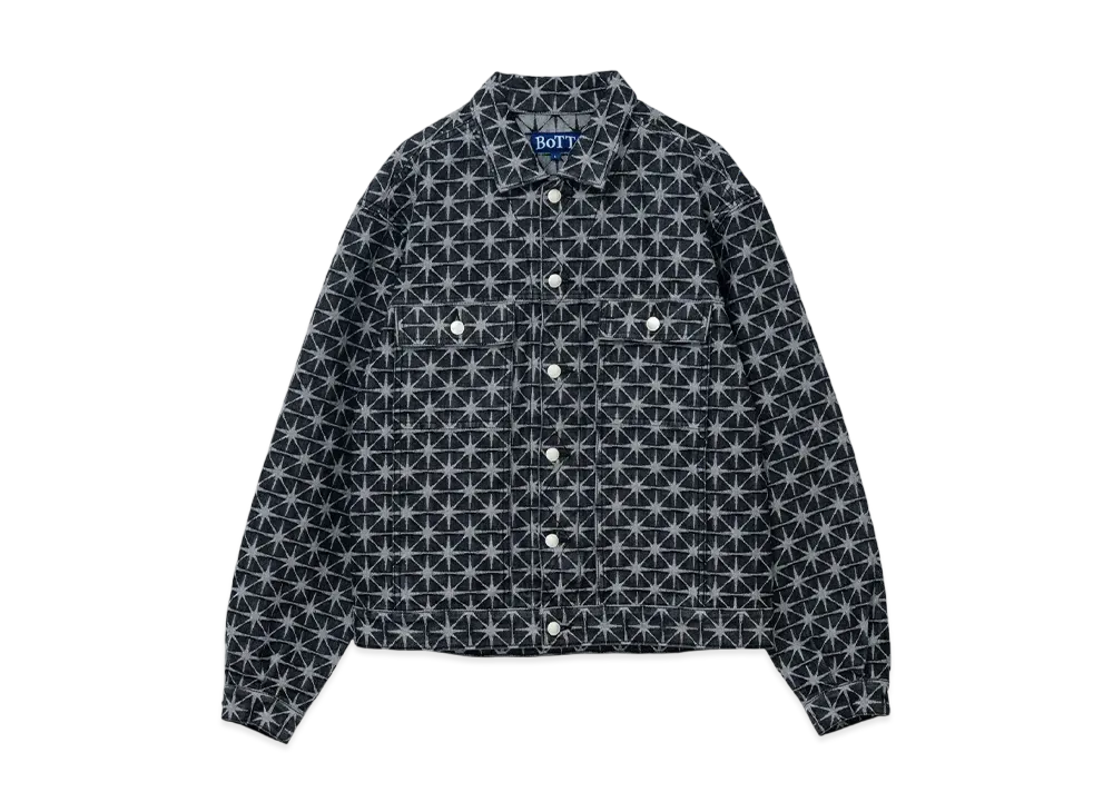 BoTT Sparkle Monogram Denim Jacket "WashedBlack"