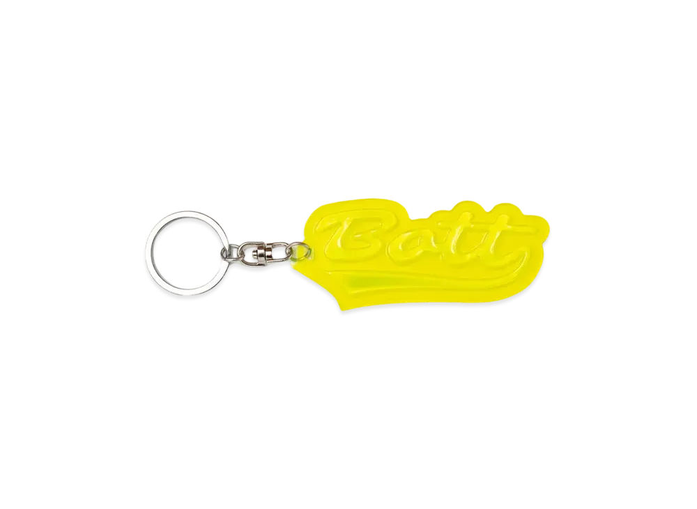 BoTT Script Logo Reflective Keychain "ReflectiveYellow"