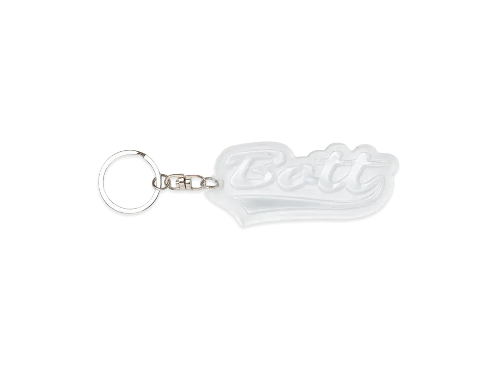 BoTT Script Logo Reflective Keychain "ReflectiveSilver"