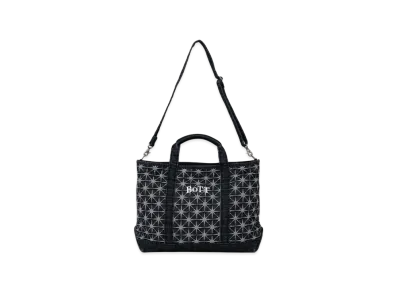 BoTT Sparkle Monogram Denim Tote Bag "WashedBlack"