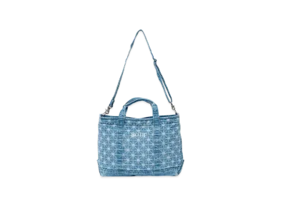 BoTT Sparkle Monogram Denim Tote Bag "WashedBlue"