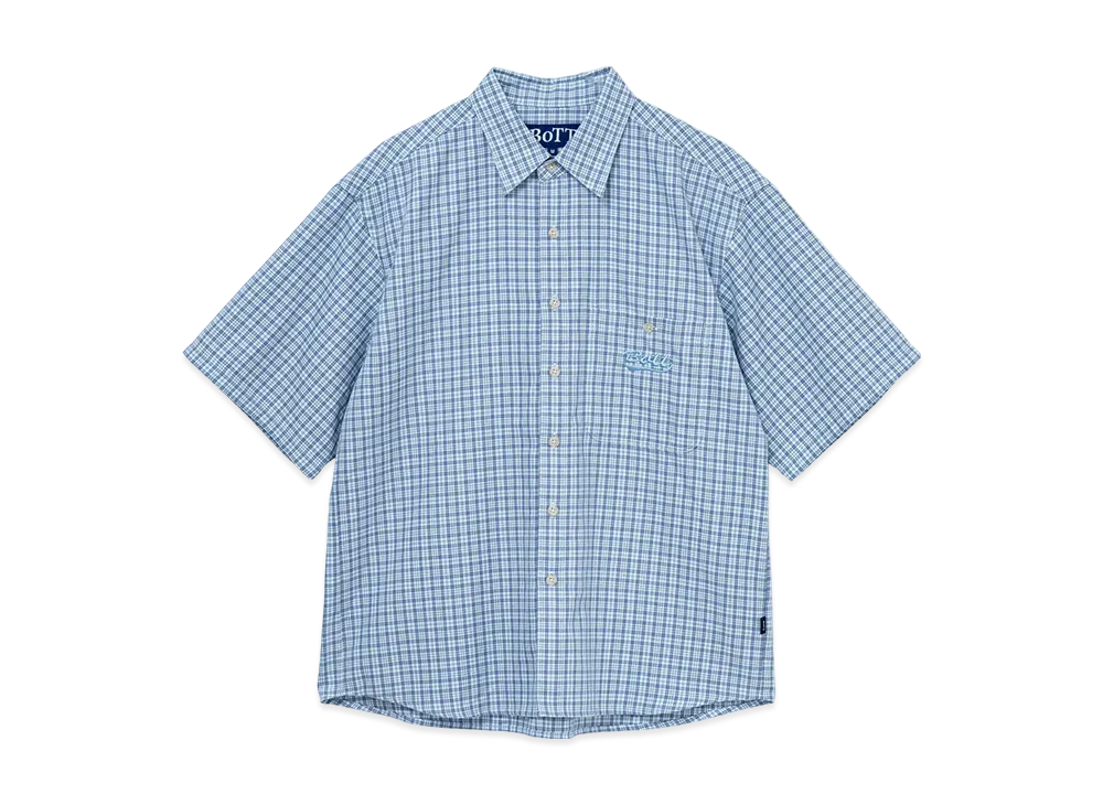 BOTT Multi Check S/S Shirt "LightBlue"