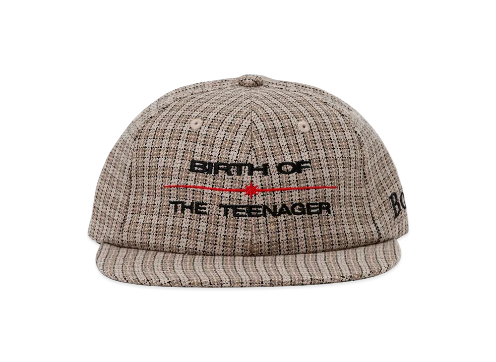 BOTT Plaid 6-Panel Cap "Natural"