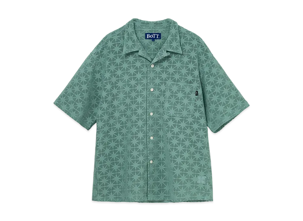 BOTT Sparkle Mesh S/S Shirt "Olive"