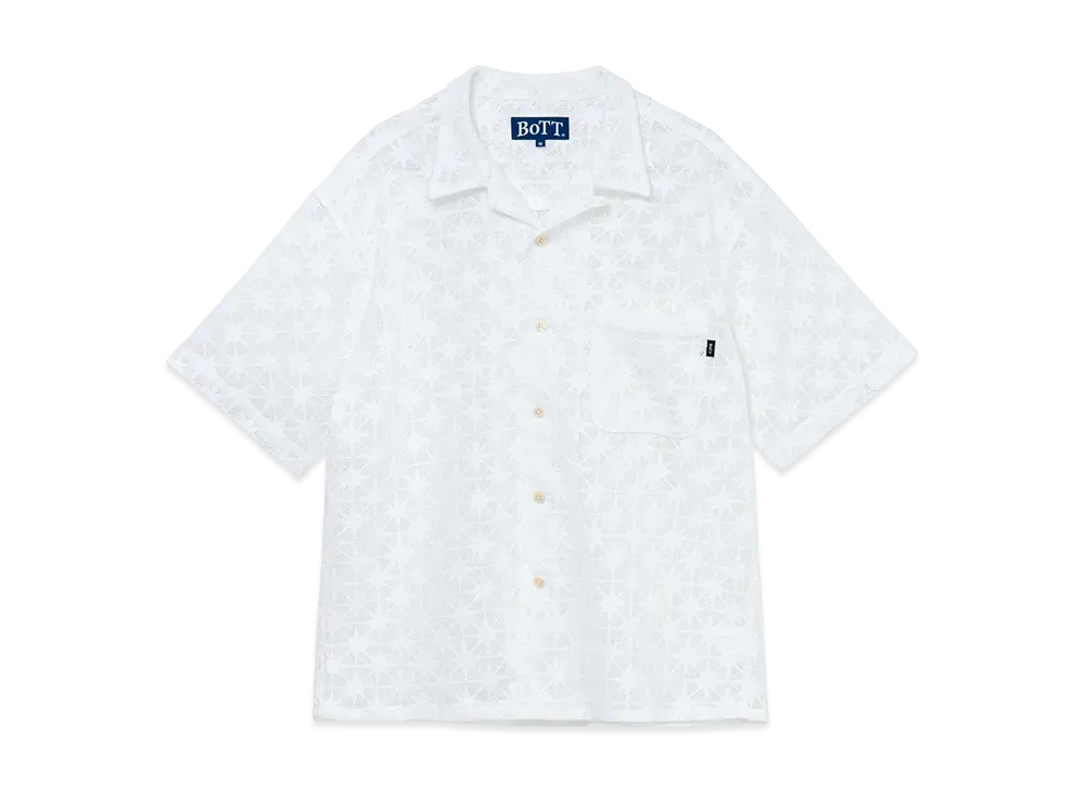 BOTT Sparkle Mesh S/S Shirt "White"