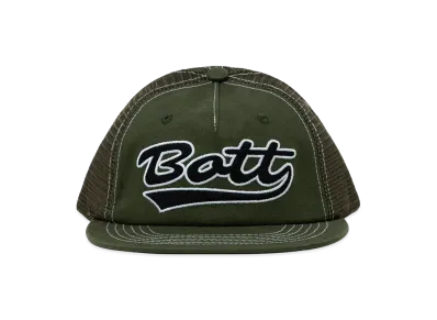 BOTT Script Logo Mesh Back 5-Panel Cap "Olive"