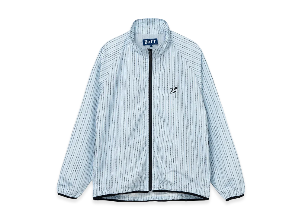 BOTT Lightweight Striped Track Jacket "Light Blue"