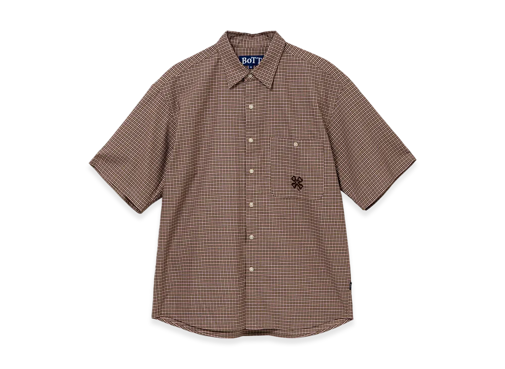 BOTT Plaid S/S Shirt "Brown"
