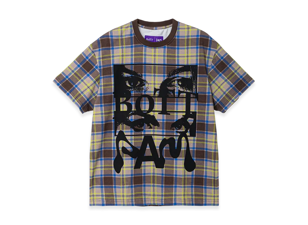 BoTT x P.A.M. Check Tee "Blown/Blue"