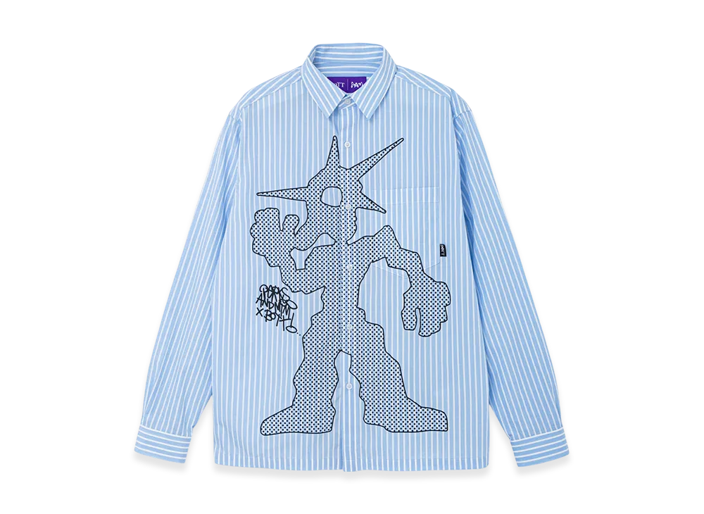 BoTT x P.A.M. Striped Shirt "Light Blue"