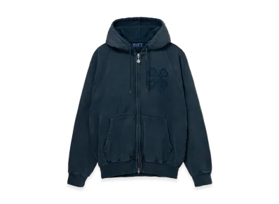 BoTT Washed Lucky Logo Zip Hoodie "Washed Cobalt"