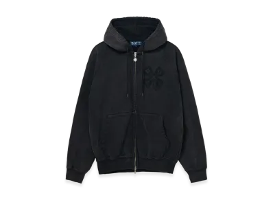 BoTT Washed Lucky Logo Zip Hoodie "Washed Black"