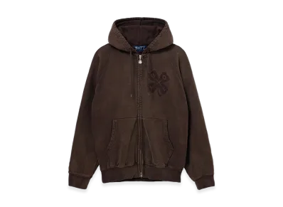BoTT Washed Lucky Logo Zip Hoodie "Washed Brown"