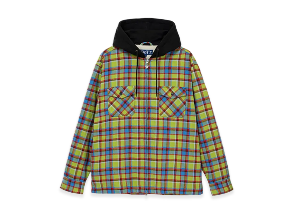 BoTT Hooded Flannel Shirt "Green"