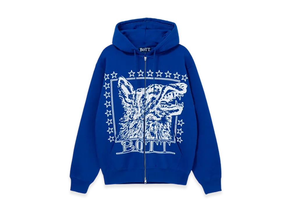 BoTT Wolf Zip Hoodie "Blue"