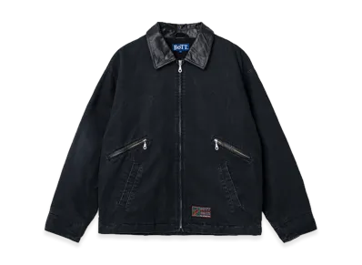 BoTT Leather Collar Work Jacket "Black"