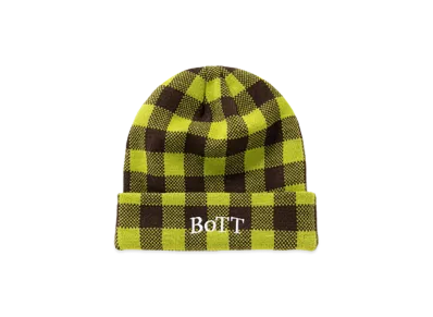 BoTT Gingham Check Beanie "Lime"