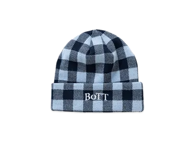 BoTT Gingham Check Beanie "Light Blue"