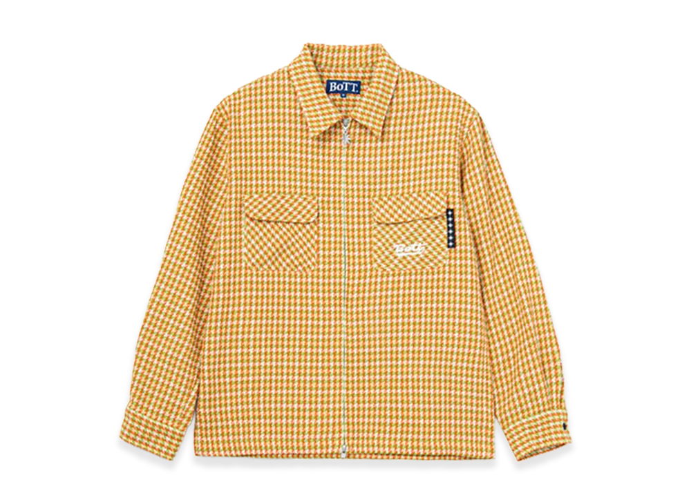 BoTT Zip-up Flannel Shirt "Yellow"