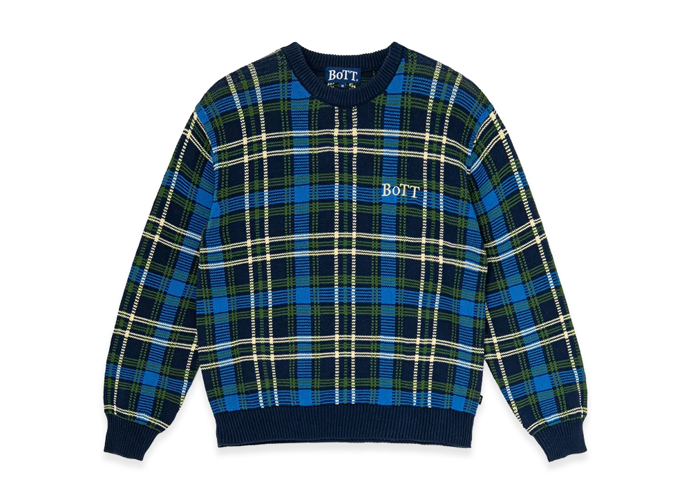 BoTT Checked Knit "Navy"