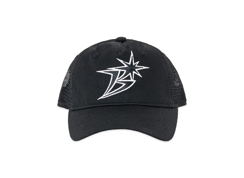 BoTT B Logo Mesh Back 5-Panel Cap "Black"