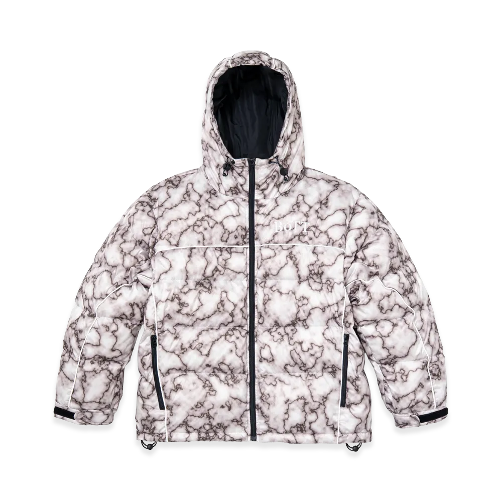 BoTT B Logo Hooded Down Jacket "Smoke"
