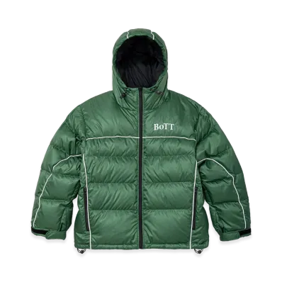 BoTT B Logo Hooded Down Jacket "Forest"