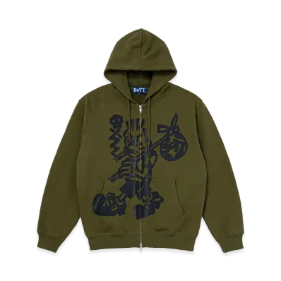 BoTT Shonen Zip Hoodie "Olive"