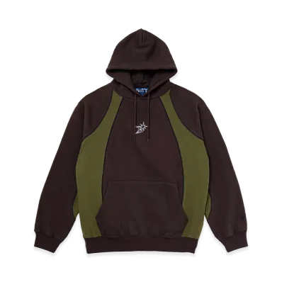 BoTT Raglan Paneled Hoodie "Brown"