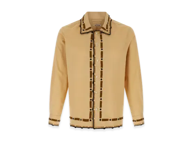 BODE 'Beaded Ryegrass' Shirt "Beige"