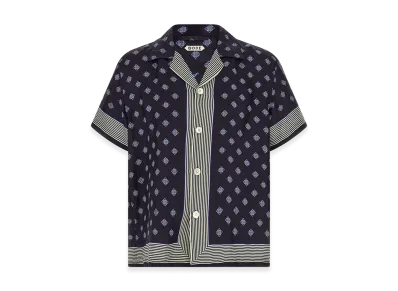 BODE 'Foyer Diamond' Shirt "Blue"