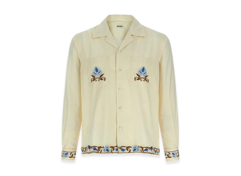 BODE 'Noveau Vine' Shirt "Beige"