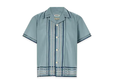 BODE 'Ribbon Plaid' Shirt "Light Blue"