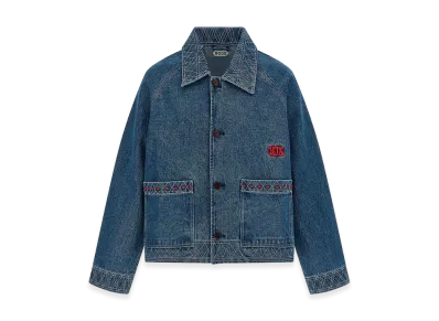 BODE Embroidery Denim Jacket "Blue"