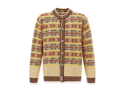 BODE 'Marzipan' Cardigan "Ivory"