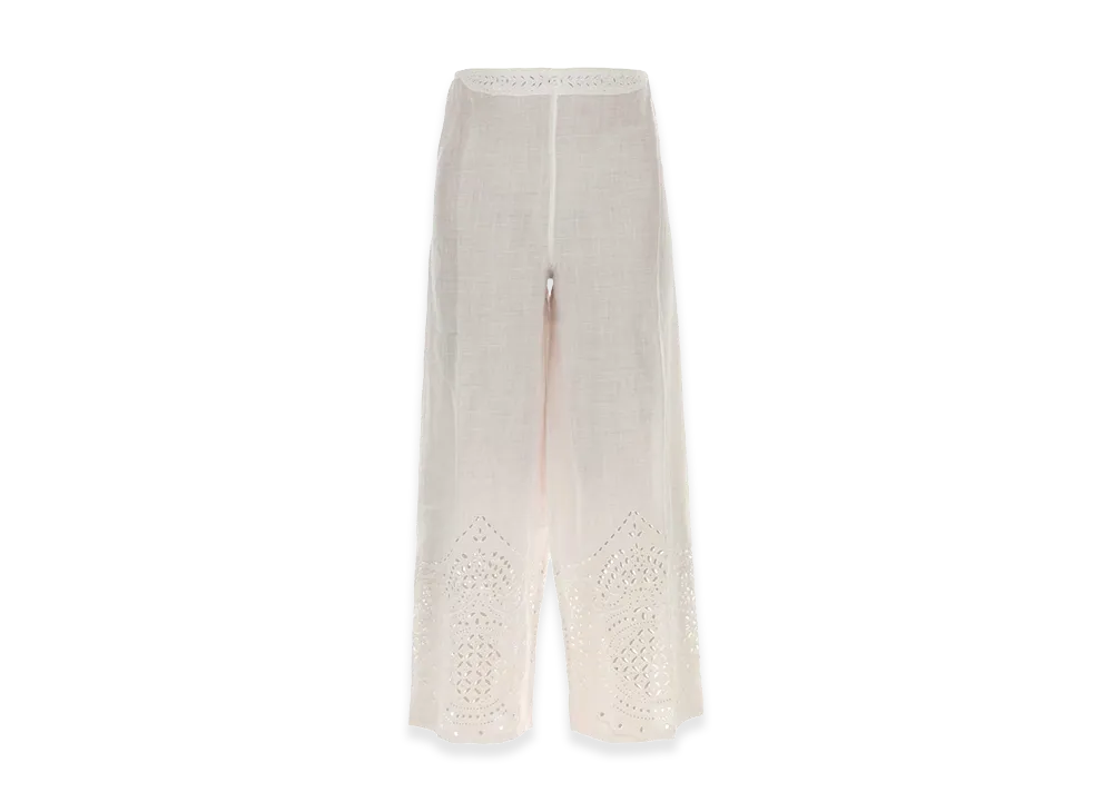 BODE Women's Linen Belvoir Pant "White"