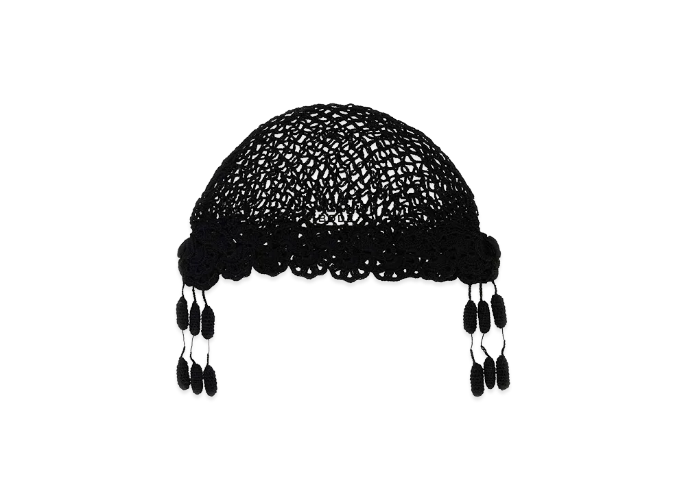 BODE Crochet Blossom Beanie "Black"