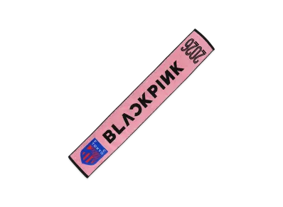 BLACKPINK x FC Tokyo Jacquard Towel Muffler "Black/Pink"