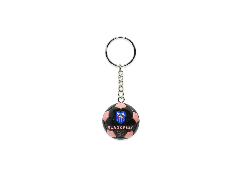 BLACKPINK x FC Tokyo Ball Chain Keychain "Black/Pink"