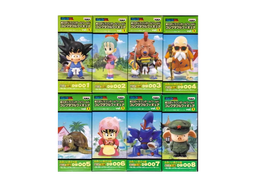 Banpresto Assembly Dragon Ball World Collectable Figure Vol.1 Encounter And Departure Complete 8 Piece Set