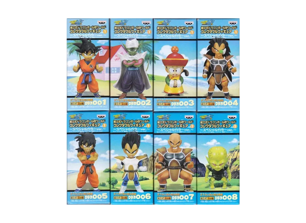 Banpresto Assembly Dragon Ball Kai World Collectable Figure Vol.1 Super Decisive Battle Of The World Division Special Color Ver. Complete 8 Piece Set