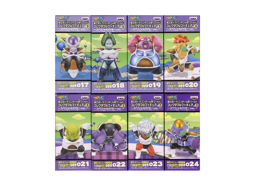 Banpresto Assembly Dragon Ball Kai World Collectable Figure Vol.3 Approach! Ginyu Special Squad Special Color Ver. Complete 8 Piece Set