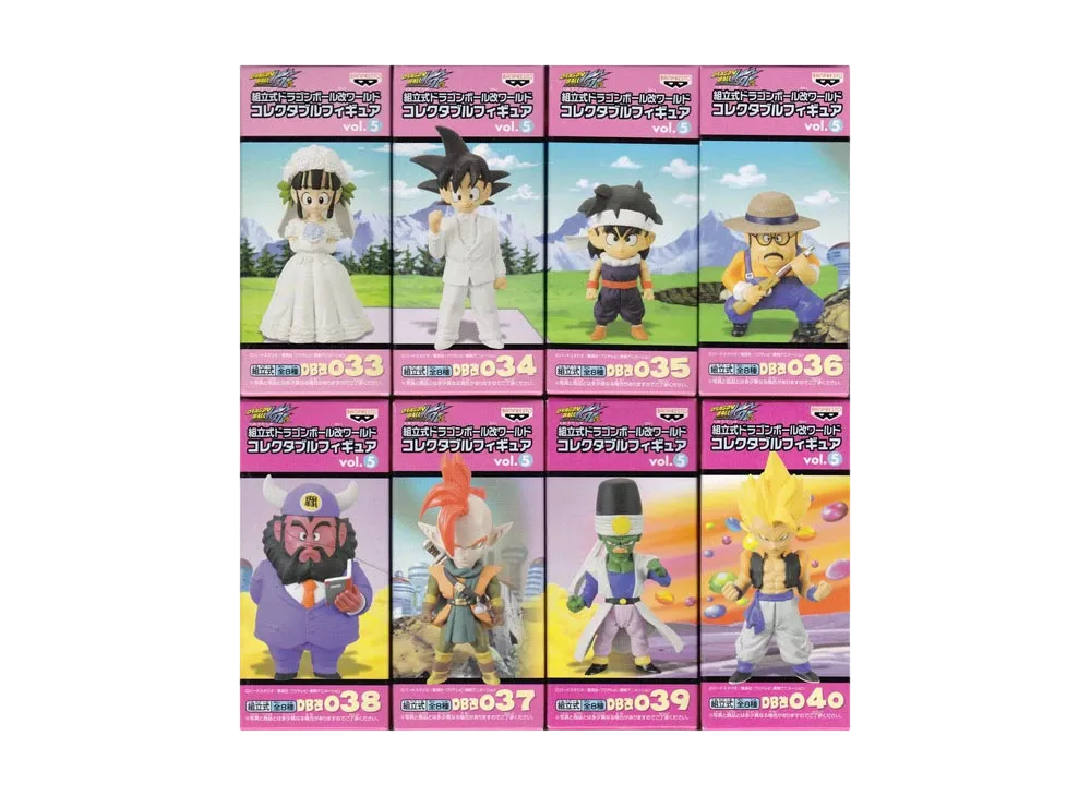Banpresto Assembly Dragon Ball Kai World Collectable Figure Vol.5 Complete 8 Piece Set