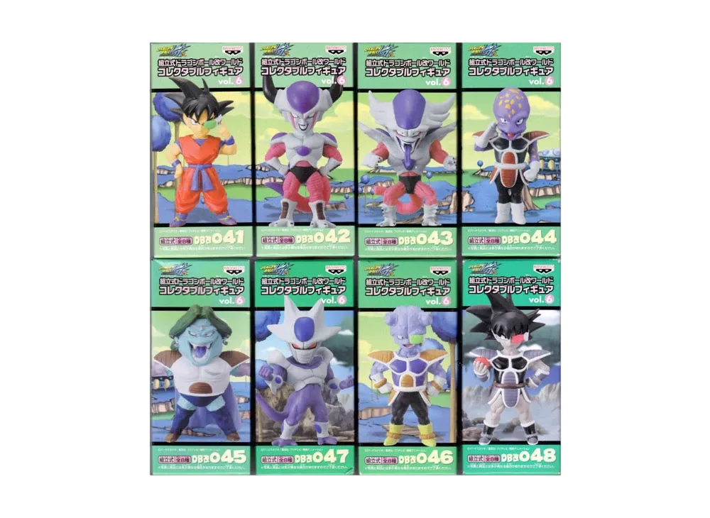 Banpresto Assembly Dragon Ball Kai World Collectable Figure Vol.6 Complete 8 Piece Set