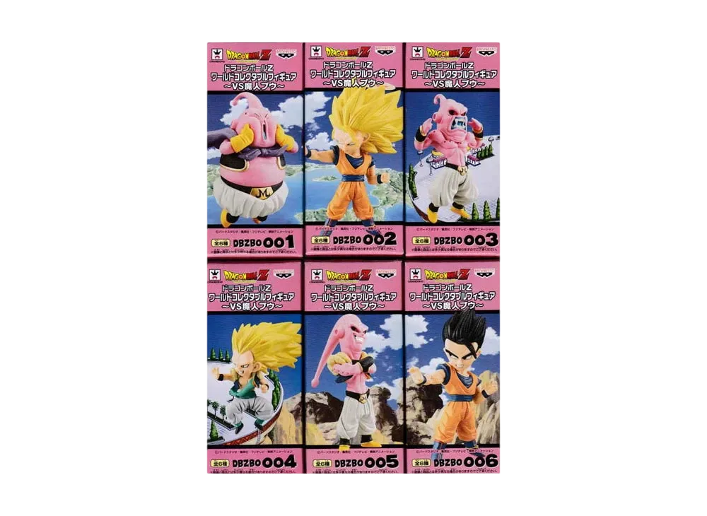 Banpresto Dragon Ball Z World Collectable Figure VS Majin Buu Complete 6 Piece Set