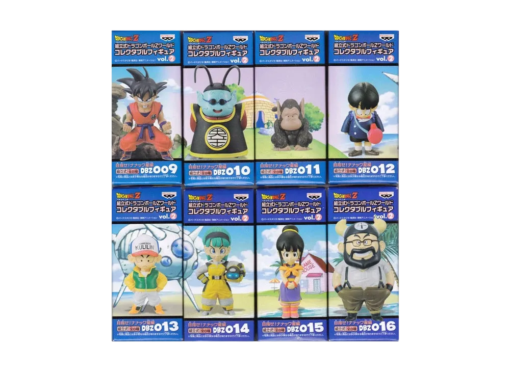 Banpresto Assembly Dragon Ball Z World Collectable Figure Vol.2 Destination ! Namek Complete 8 Piece Set