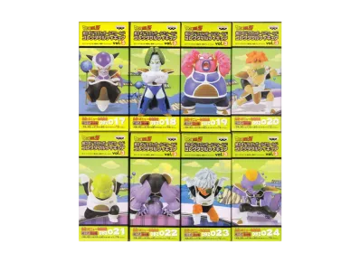 Banpresto Assembly Dragon Ball Z World Collectable Figure Vol.3 Approach! Ginyu Special Squad Complete 8 Piece Set